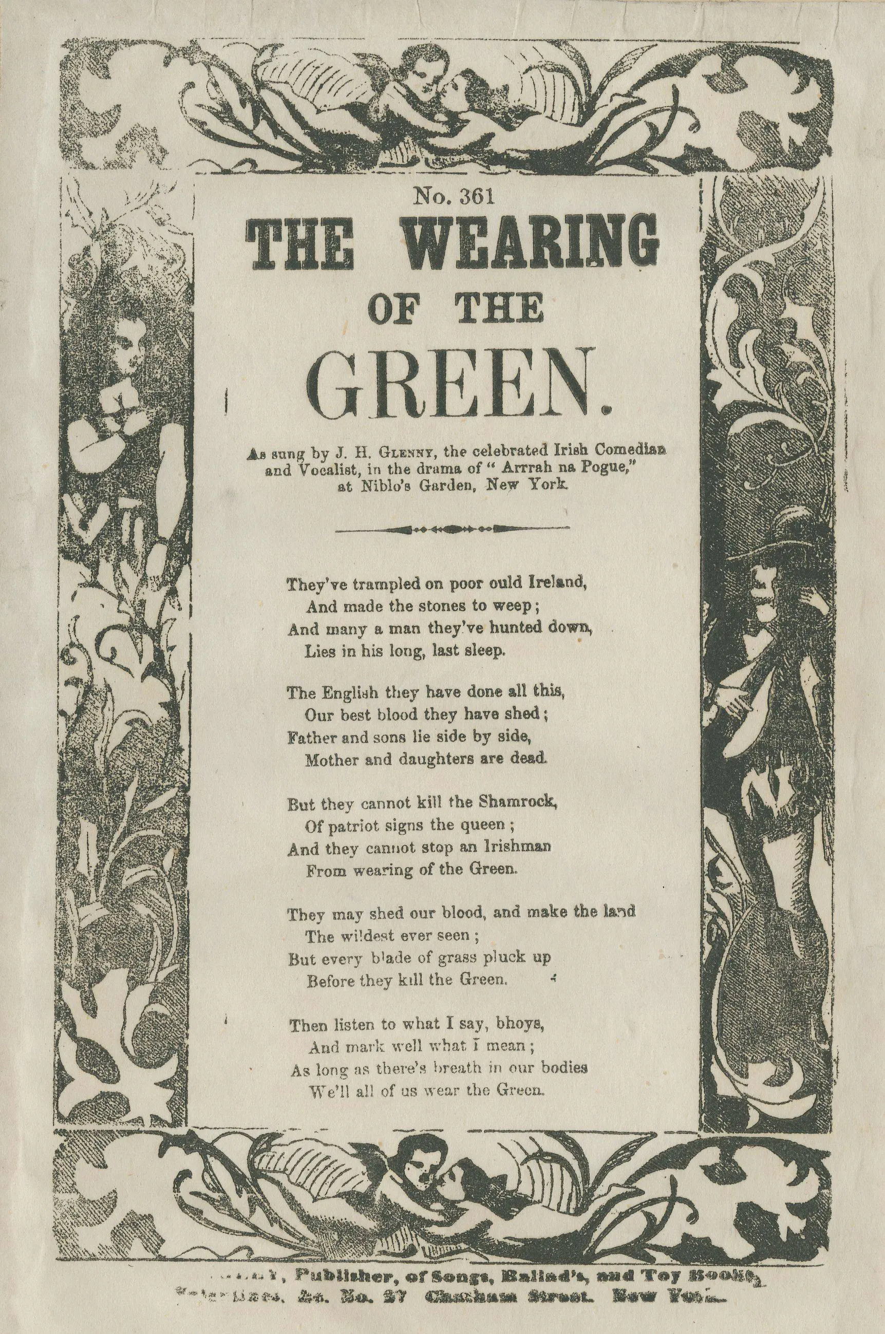 Wearing of the Green Wearing of the Green