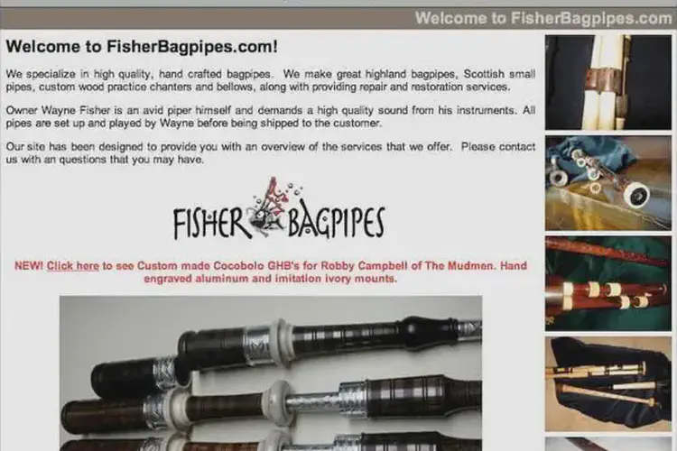 fisher bagpipes