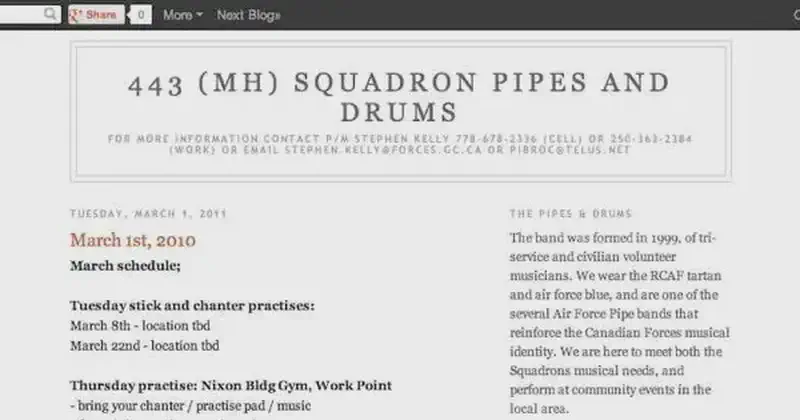 443 squadron pipes and drums (30rcaf)