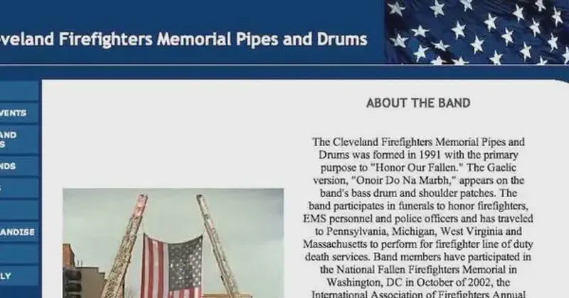 the cleveland firefighters memorial pipes and drums