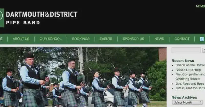 dartmouth and district pipe band association