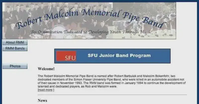robert malcolm memorial pipe band organization