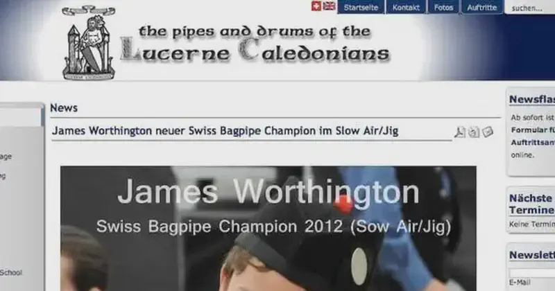 pipes and drums of the lucerne caledonians