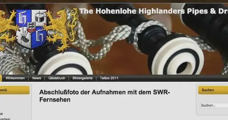 hohenlohe highlanders, pipes and drums