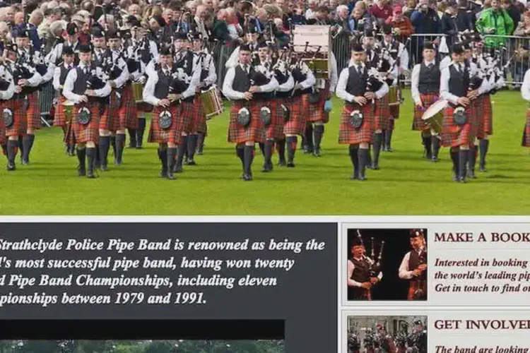 police scotland & federation pipe band