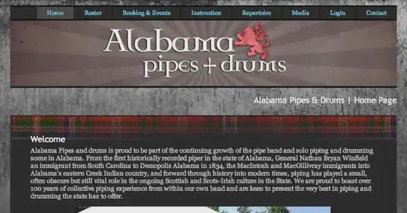 alabama pipes and drums