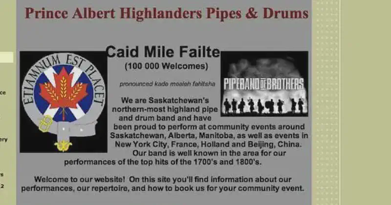 prince albert highlanders pipes & drums