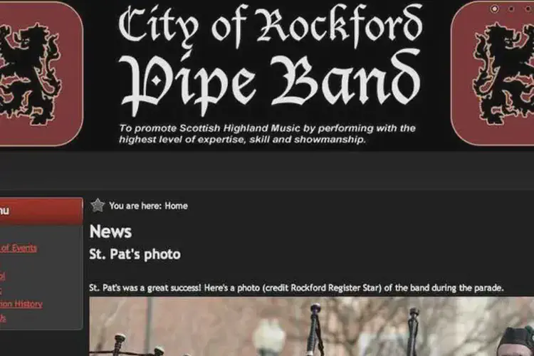city of rockford pipe band