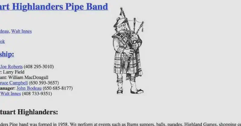 stuart highlanders pipe band