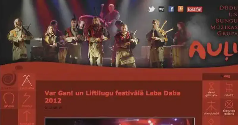 latvian bagpipe and drum music band