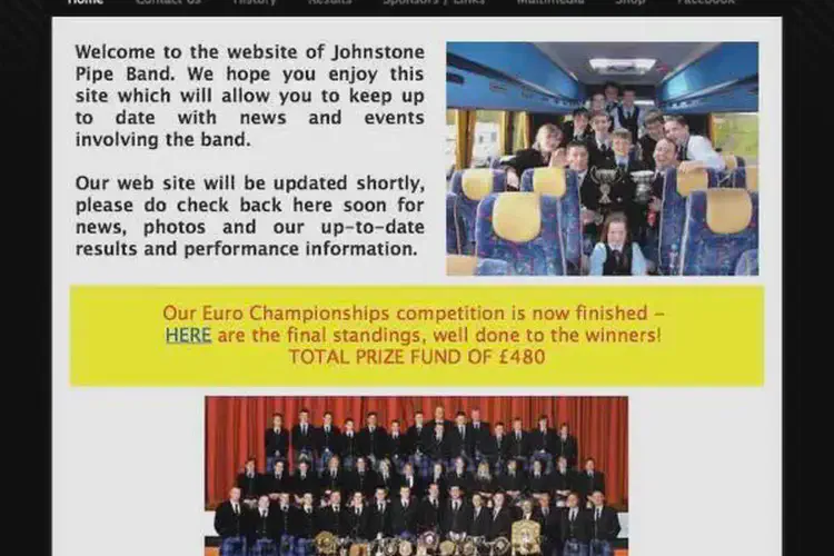 johnstone pipe band