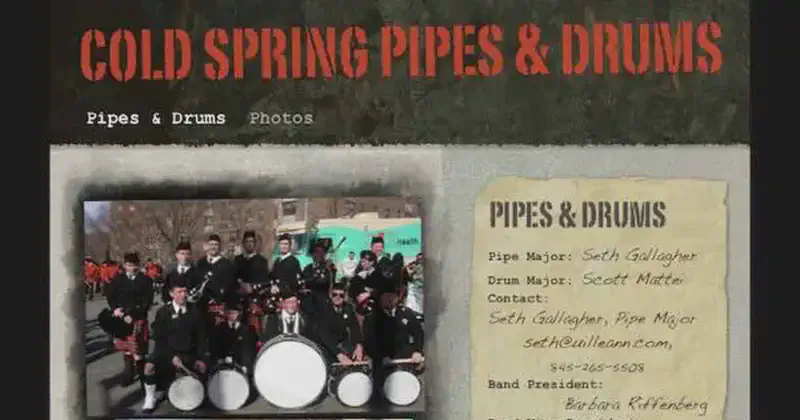 cold spring fire department pipes and drums