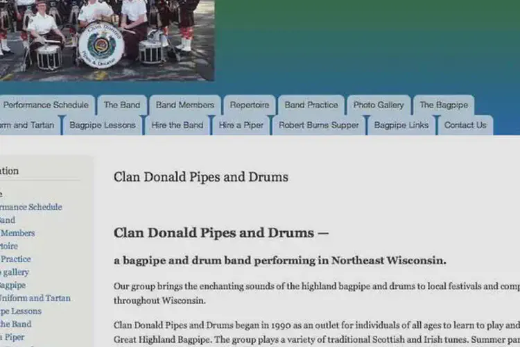 clan donald pipes and drums