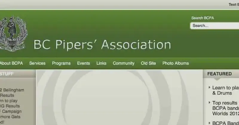 british columbia pipers association