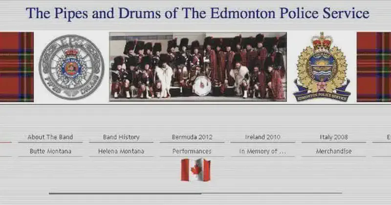 pipes and drums of the edmonton police service