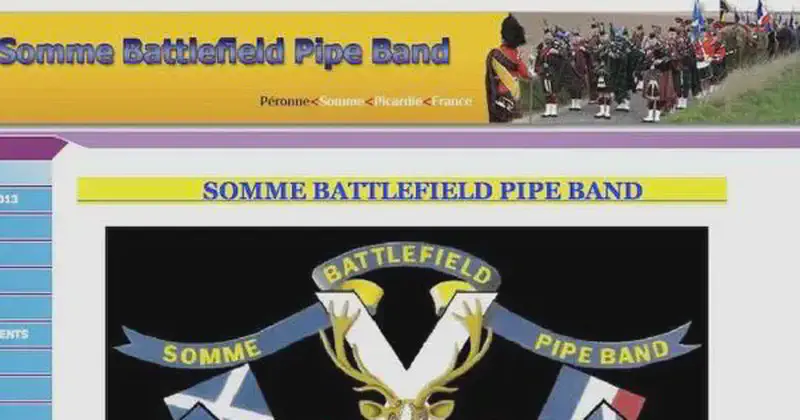 somme battlefield pipe band