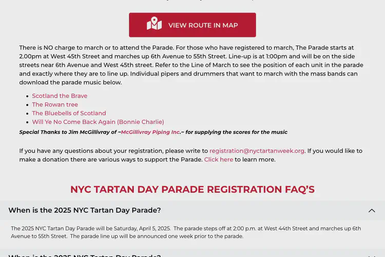 New York Tartan Day Parade