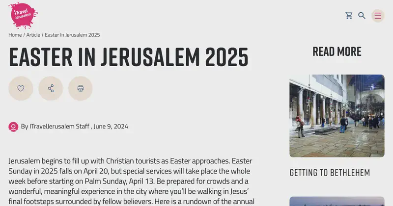 Easter Celebrations in Jerusalem