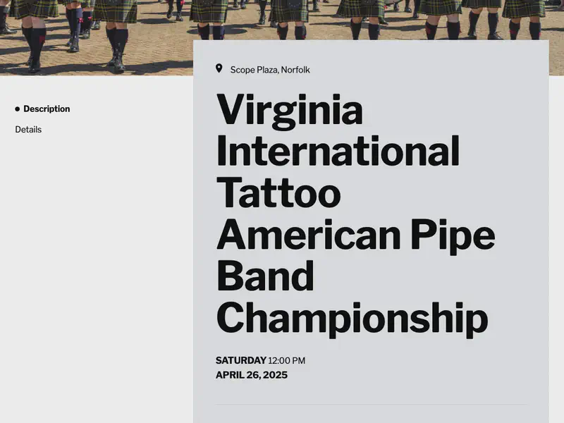 Virginia International Tattoo American Pipe Band Championship
