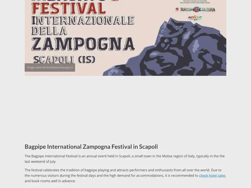 Bagpipe International Zampogna Festival