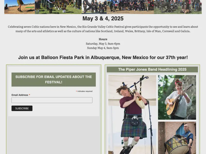 Rio Grande Valley Celtic Festival