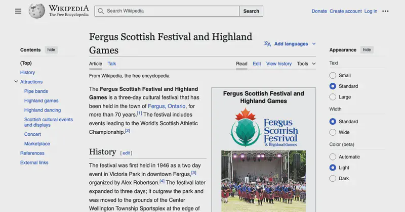 Fergus Scottish Festival & Highland Games