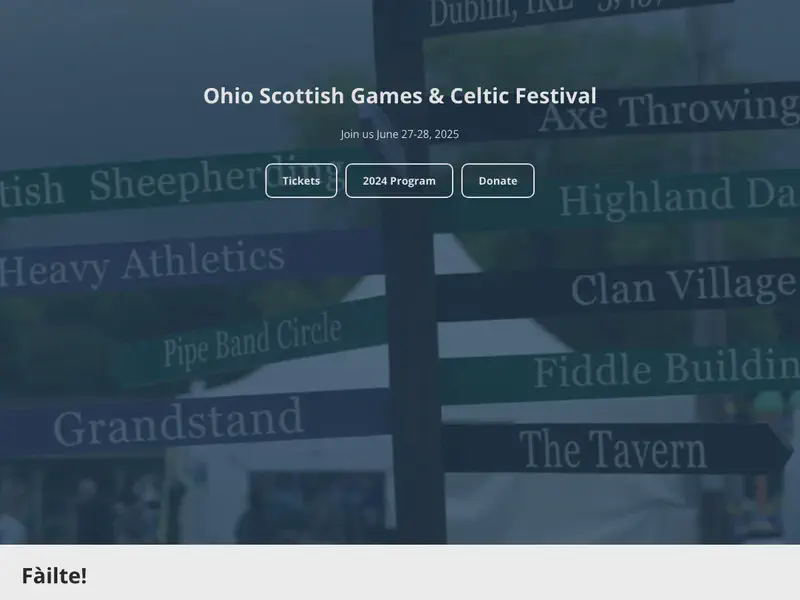 Ohio Scottish Games & Celtic Festival