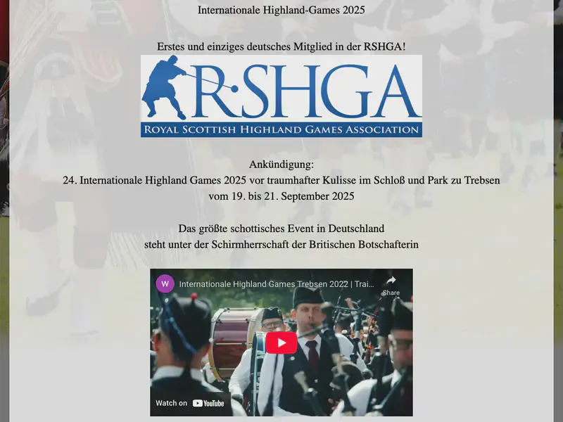 Internationale Highland Games Trebsen 2025