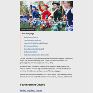 Kincardine Scottish Festival & Highland Games