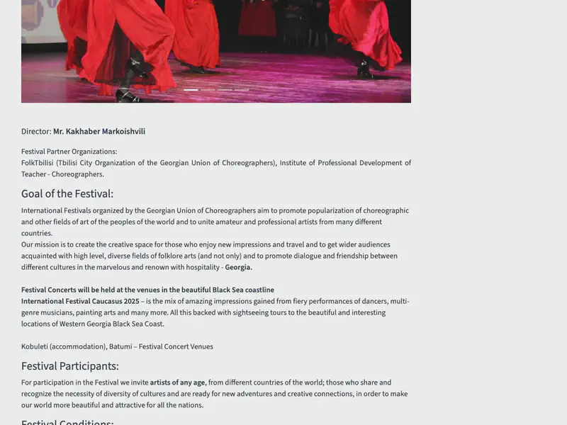 International Folk Dance and Music Festival 'PERKHULI 2025' (June)