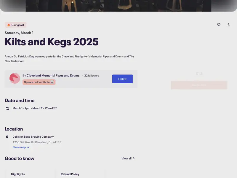 Kilts and Kegs 2025