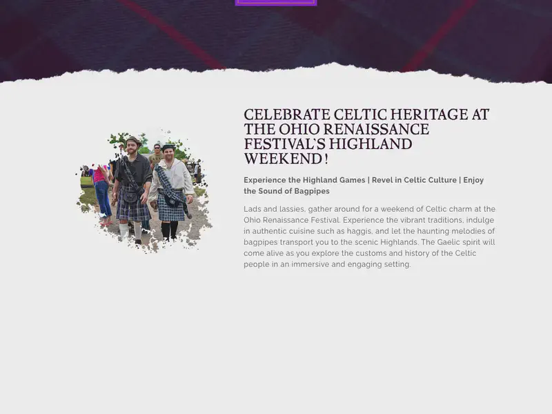 Highland Weekend at Ohio Renaissance Festival