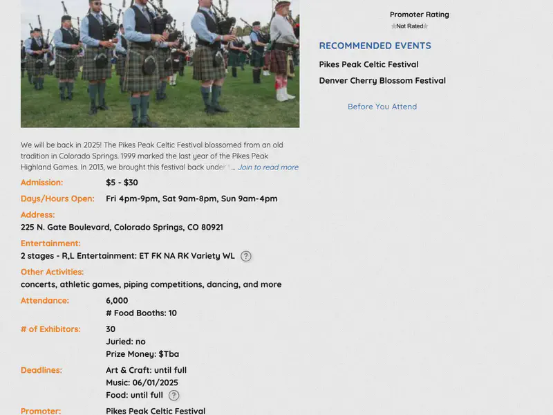 Pikes Peak Celtic Festival