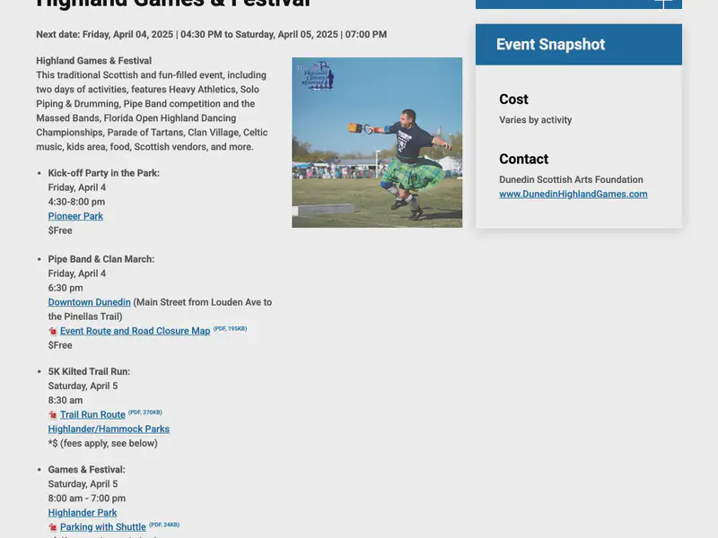 Dunedin Highland Games & Festival