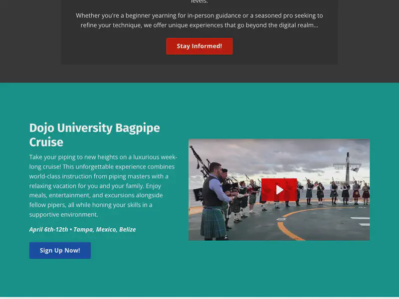 Dojo University Bagpipe Tuning Clinic