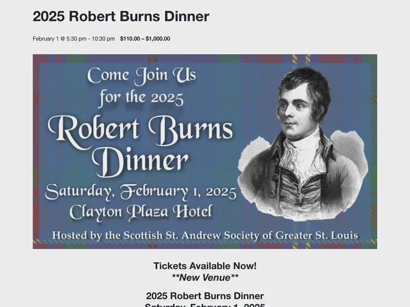 Robert Burns Dinner