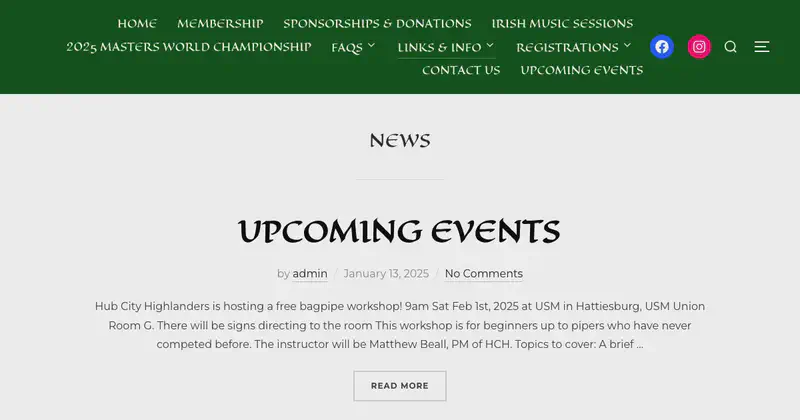 Bagpipe Workshop by Hub City Highlanders