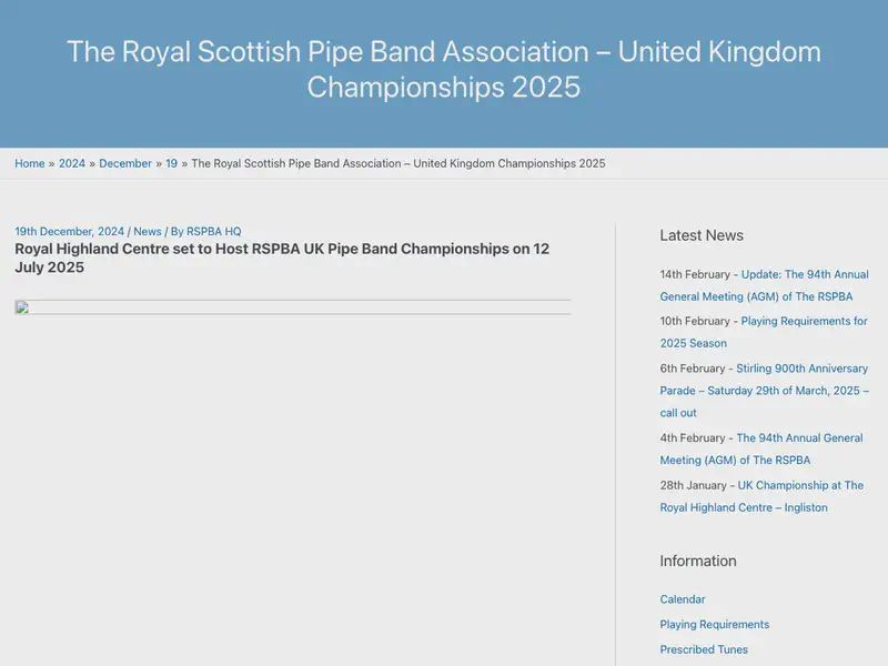 UK Pipe Band Championships
