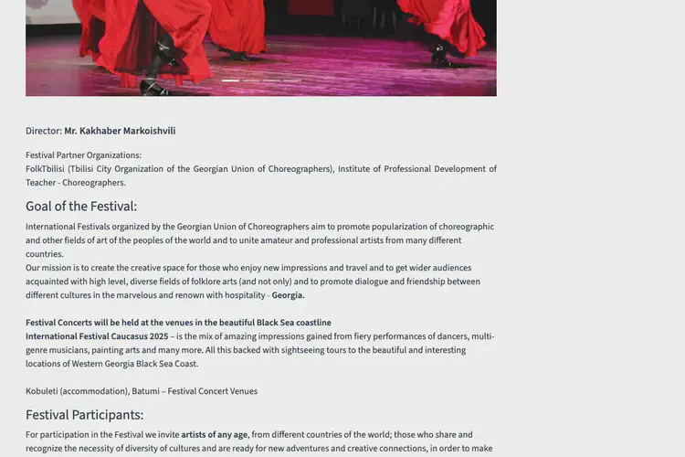 International Festival 'Caucasus 2025'
