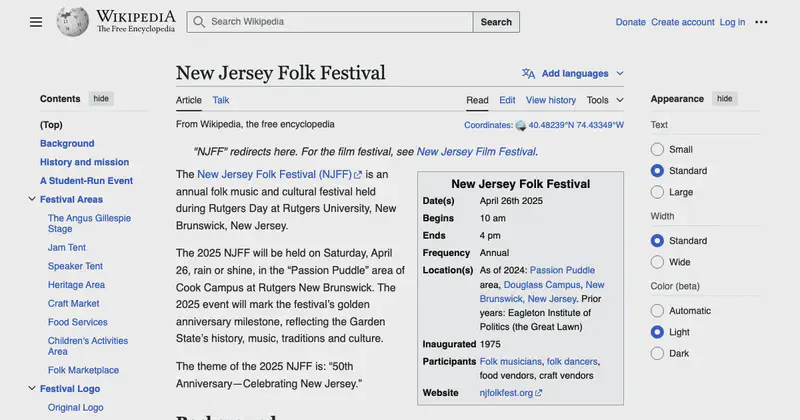 New Jersey Folk Festival