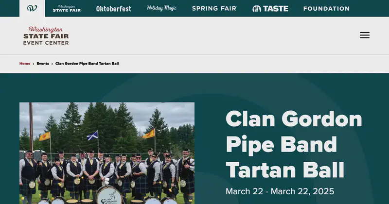 Clan Gordon Pipe Band Tartan Ball