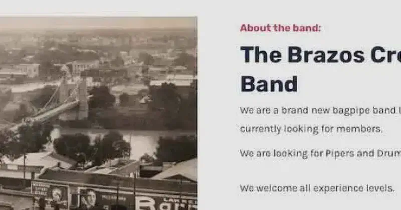 The Brazos Crossing Pipe Band