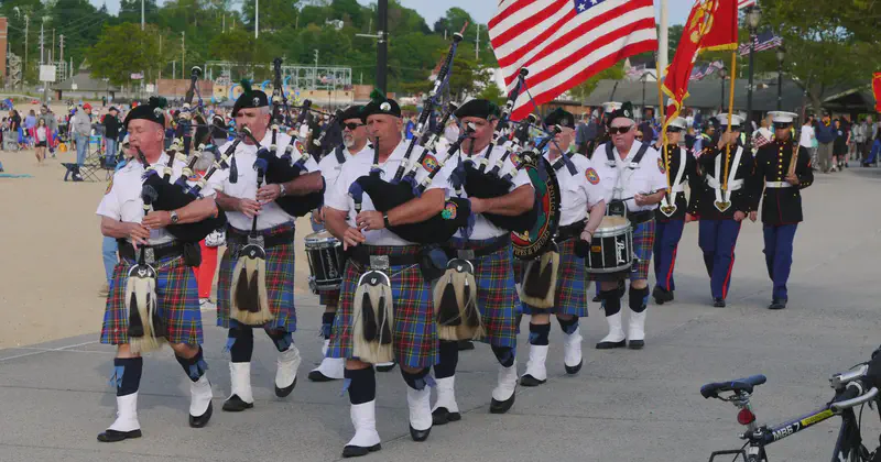 The Nassau County Police Emerald Society Pipe Band