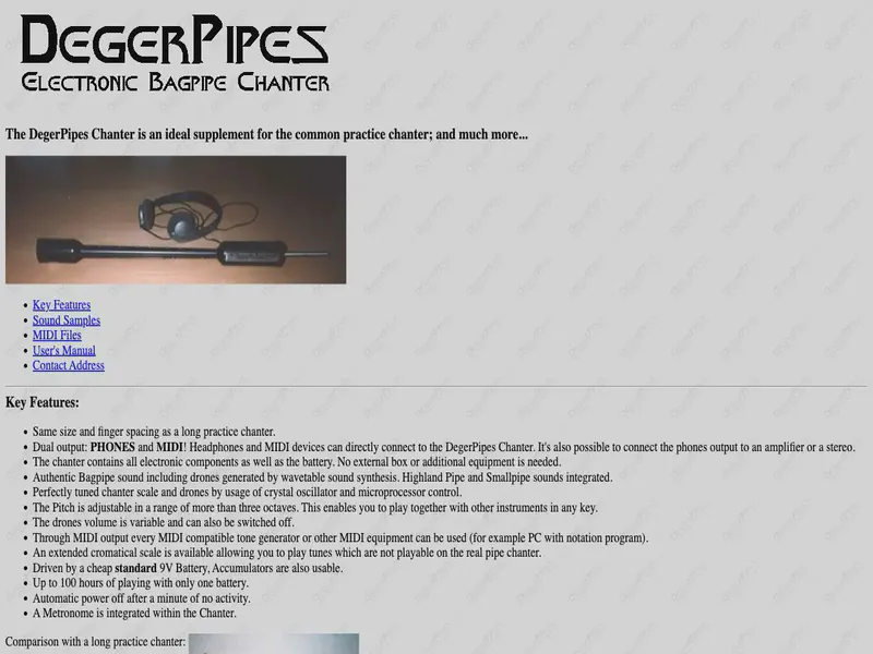 Website preview for www.deger.com