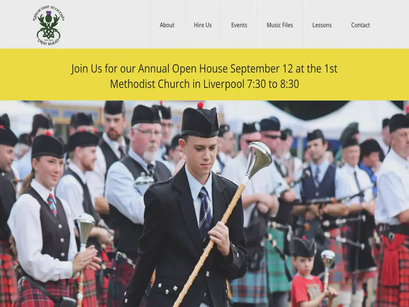 Website preview for www.syracusescottish.com